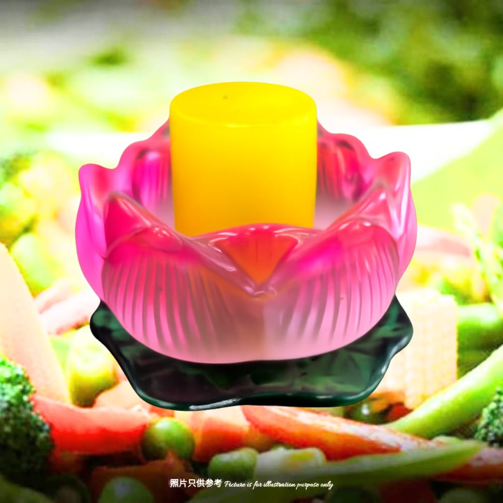 往生者祈福配套：莲花灯 49 天 + 两次素食供养 Memorial Prayer Package for the Deceased: Lotus Blessing Light for 49 Days + 2 Vegetarian Offerings